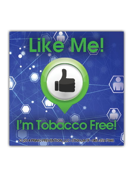 Like Me: I'm Tobacco Free Sticker