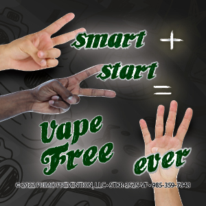 2 Smart 2 Start = Vape Free 4 Ever! Sticker