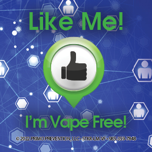 Like Me! I'm Vape Free! Sticker